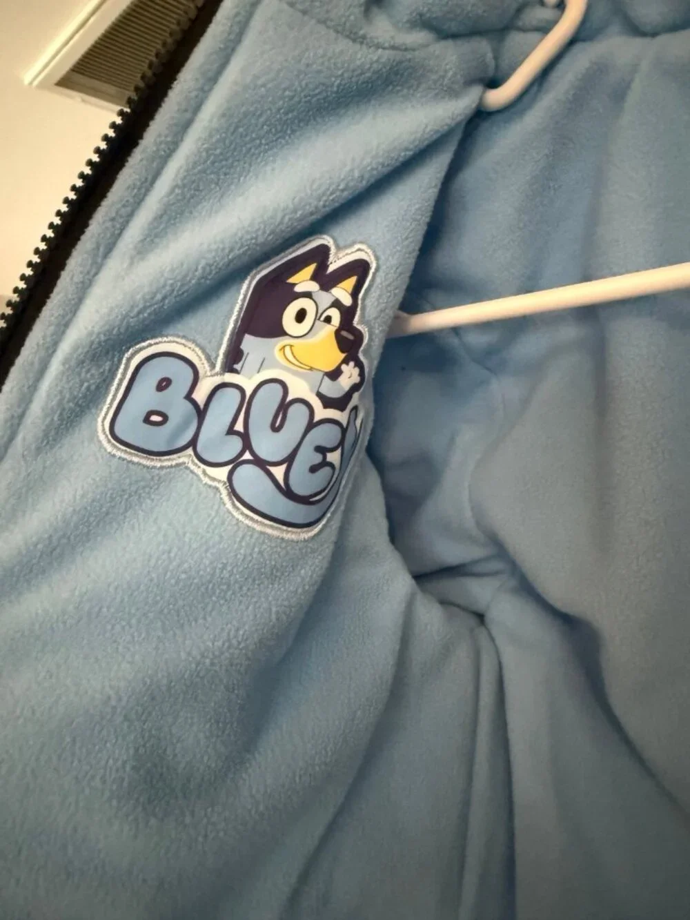 Bluey Puffer Jacket Kids Bluey Puffer Jacket Kids Blue Cartoon Character Size 5T